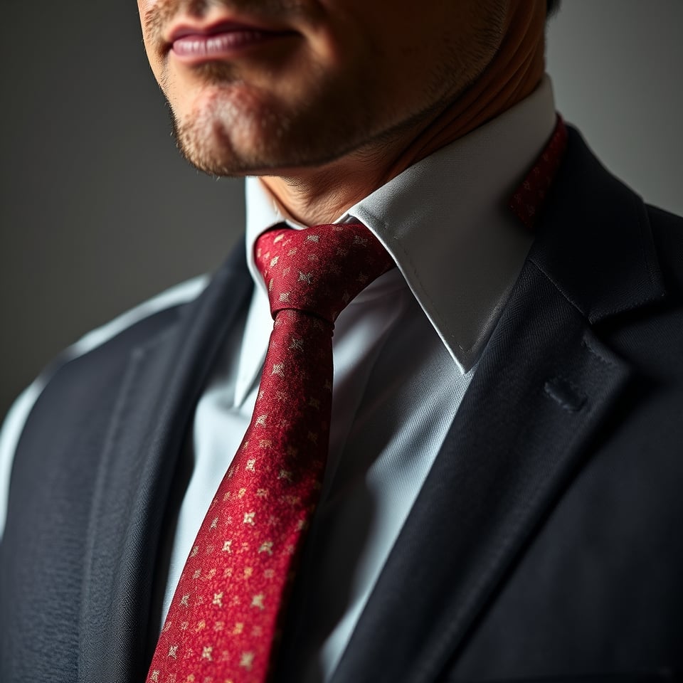 AI-generated product photograph of the Domestic Necktie