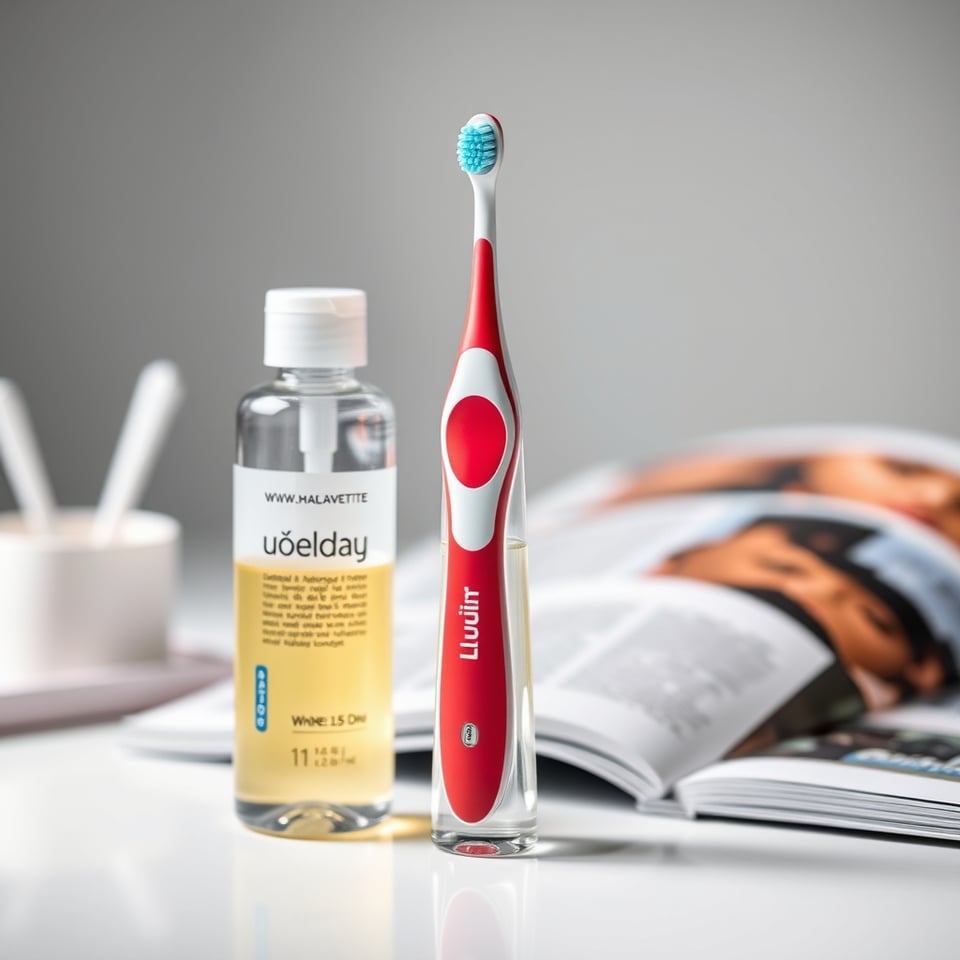 AI-generated product photograph of the Liquid Toothbrush