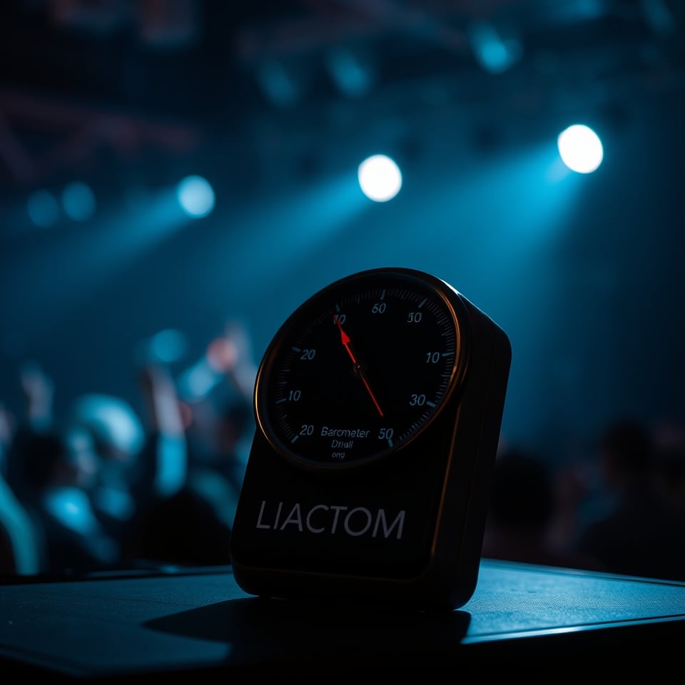 AI-generated product photograph of the Electric Barometer