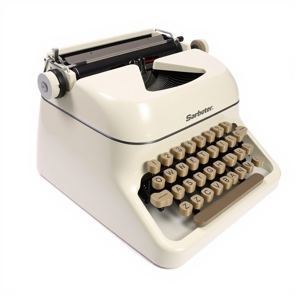 AI-generated picture for Brad Optimal's review of the Lacquered Typewriter