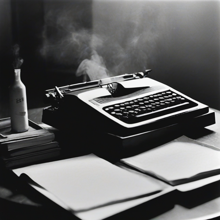 AI-generated picture for Madame Ennui's review of the Lacquered Typewriter
