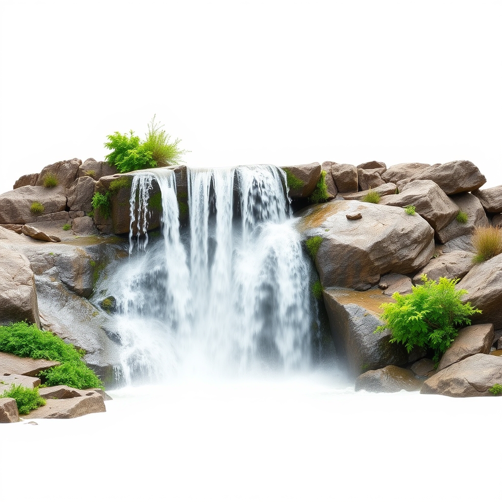 AI-generated picture for Brad Optimal's review of the Pensive Waterfall