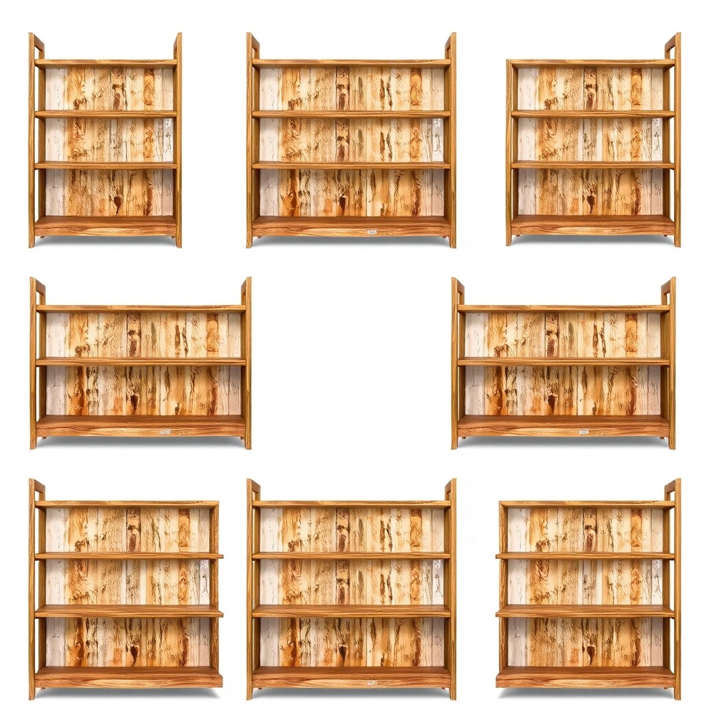 AI-generated picture for Top 7 Best's review of the Rustic Bookshelf