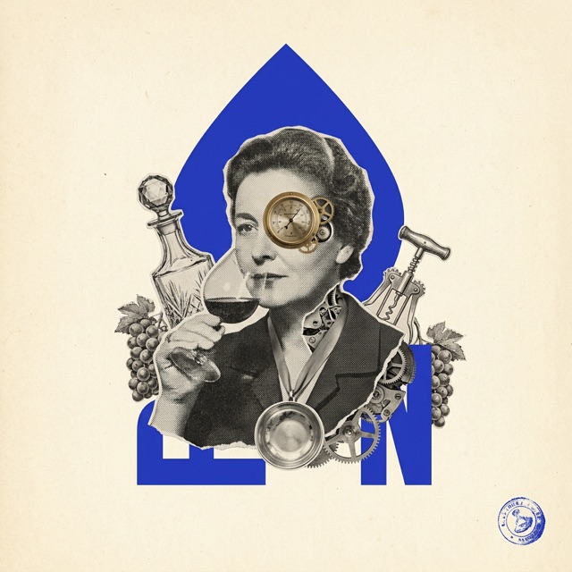 Dada collage portrait of Marguerite Cuvée